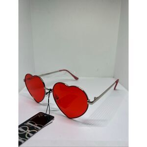 Y2K Red Heart Sunglasses Retro Festival UV Protection